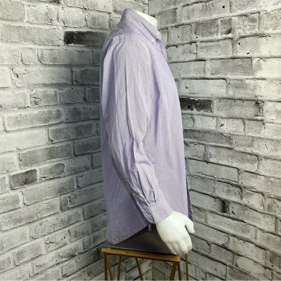 Ralph Lauren Checked Gingham Print Button Down Shirt - Picture 3 of 7